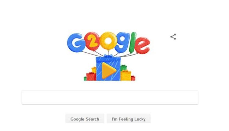 جوجل،قوقل،غوغل،google،عيد ميلاد قوقل 20،اضخم محرك بحث،عيد ميلاد جوجل العشرين