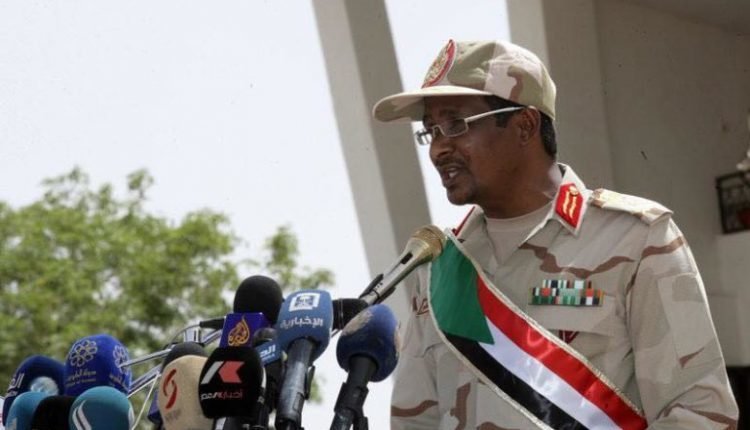 حميدتي: سنقدم المتورطين في فض الإعتصام إلى حبال المشنقة