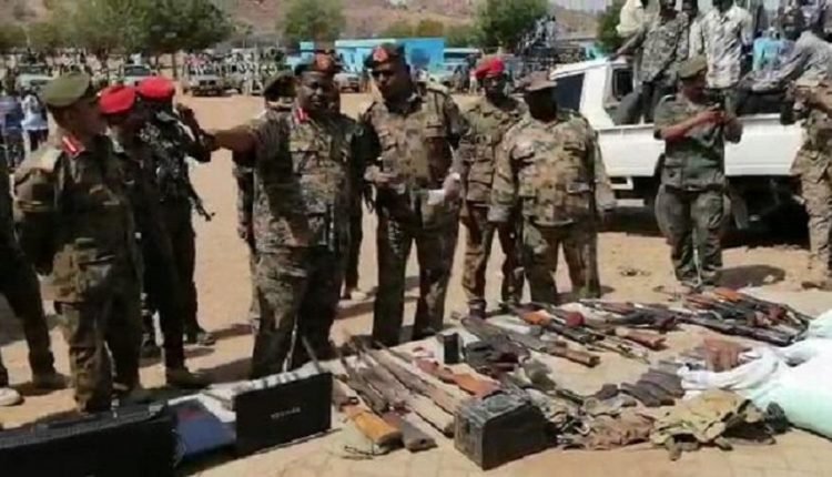 السودان : ضبط كميات كبيرة من الأسلحة والذخائر والمتفجرات