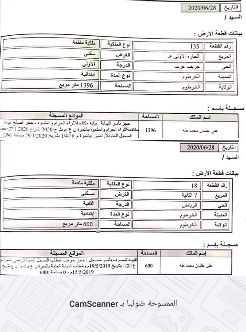 عاجل .. بالمستندات لجنة إزالة التمكين تكشف تفاصيل نزاع منزل علي عثمان ومعلومات جديدة عن عقارات زوجته ومتهم هارب في الأمن الشعبي مشرف على الحساب التجميعي لأموال الحركة الإسلامية