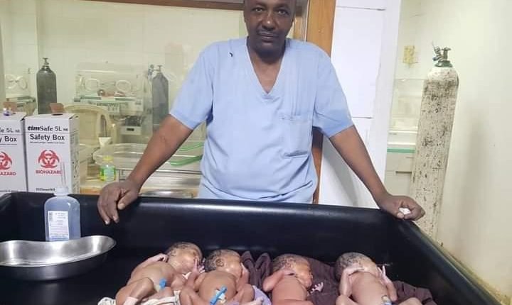 أجريت لها جراحة ناجحة.. سيدة سودانية تضع 5 توائم