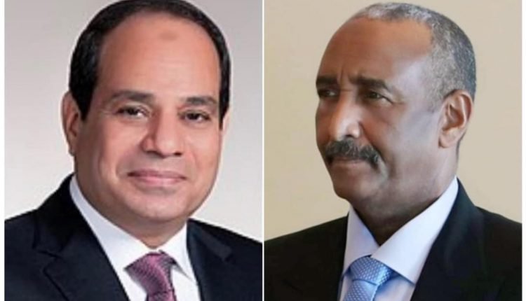البرهان يبعث رسالة إلى الرئيس المصري عبد الفتاح السيسي