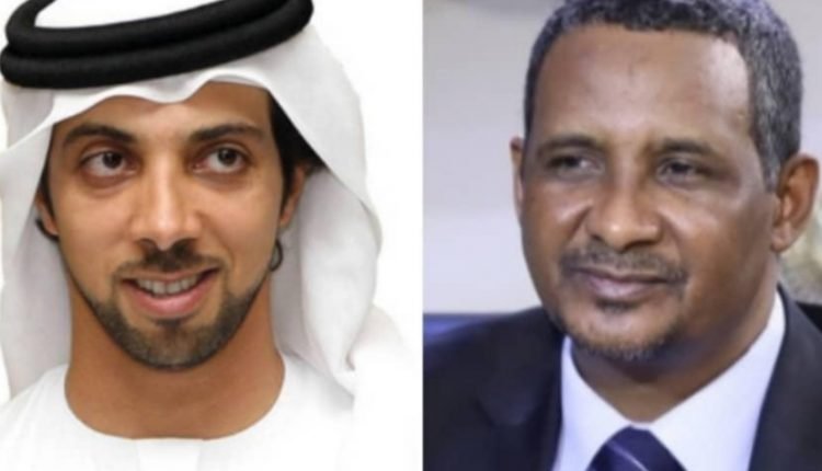 (حميدتي) يهاتف مسؤول إماراتي ويدين الهجوم الحوثي على مطار أبوظبي ويطالب بالحسم