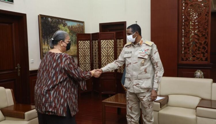 حميدتي يناقش مع مبعوثة أممية سد النهضة وأبيي ويحدد طريق الحل