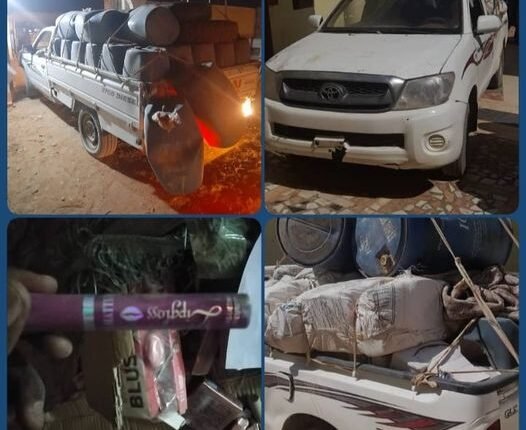 السودان.. إفشال تهريب 9 مركبات تحمل وقود وأدوية وزئبق