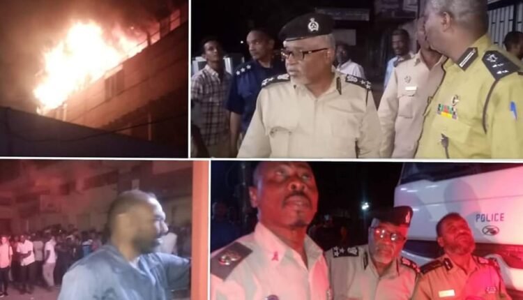 السيطرة على حريق هائل في “برج” بالخرطوم