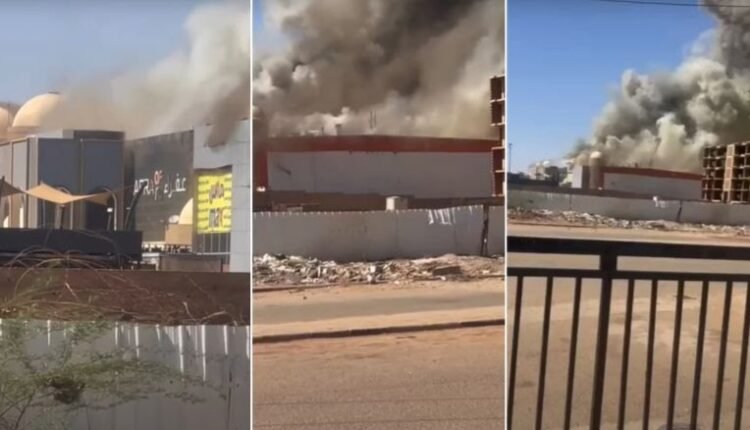 بالفيديو : حريق ضخم يلتهم عفراء مول أكبر المجمعات التجارية في الخرطوم