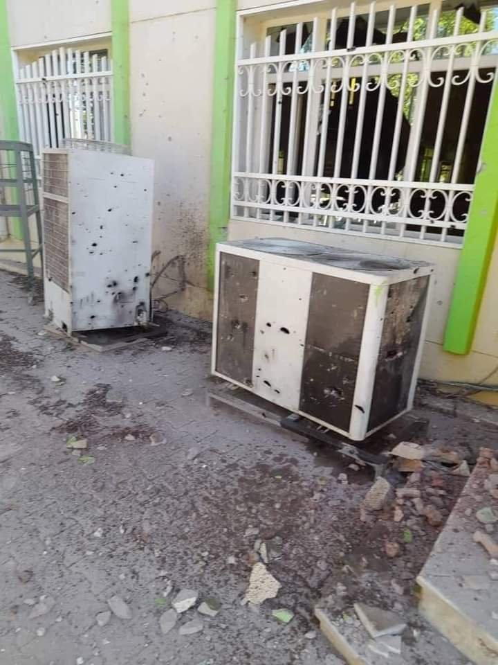 قذيفة تحيل مسجدا في شمبات إلى الدمار