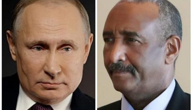 البرهان يبعث برقية إلى الرئيس الروسي فلادمير بوتين