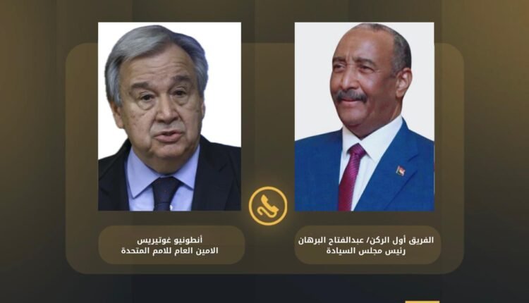 البرهان يوافق على هدنة “محدودة” بعد تلقيه اتصالا من غوتيريش