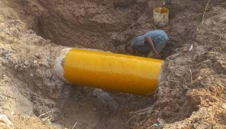 اكتمال صيانة خط مياه رئيسي في الخرطوم