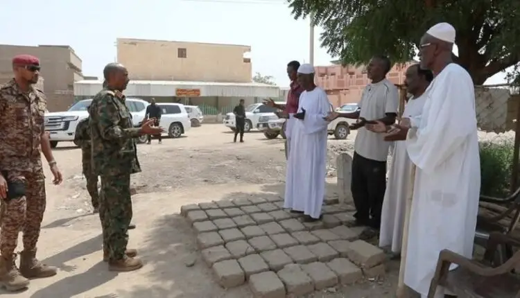 البرهان يعزي ذوي العقيد زكريا في عطبرة