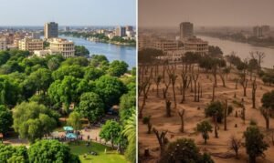 تدهور الغطاء النباتي في الخرطوم