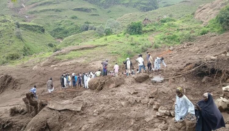 تفاصيل جديدة بشأن كارثة جبل مرة.. محاولات الأهالي البدائية لانتشال الجثث تنجح إلى حد ما