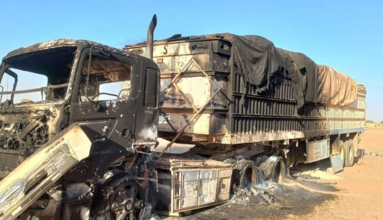 سلاح الجو السوداني يقصف قافلة إمدادات عسكرية متجهة لقوات الدعم السريع