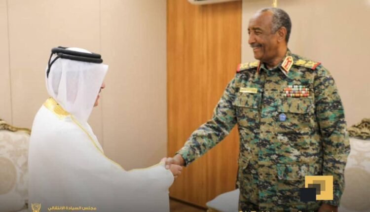 سفير قطر بالخرطوم يلتقي البرهان وينقل له رسالة من تميم بن حمد