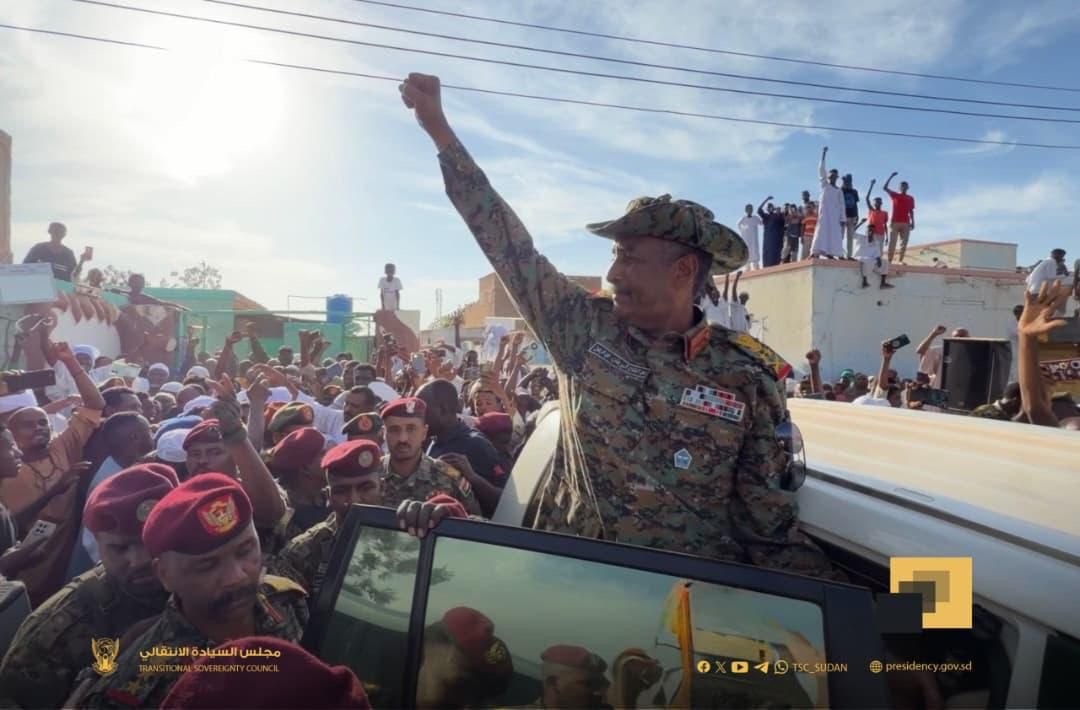 البرهان من أزرق طيبة يهدد بمحاسبة من يحرضون ضد الجيش والسودان ويعلن شروط الهدنة ويرحب بمن يضع السلاح