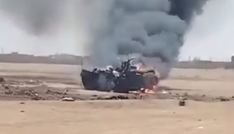 طائرة مسيرة تستهدف منطقة القيعة الصالحة بأم درمان واحتراق سيارة “فيديو”