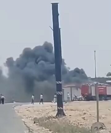 اندلاع حريق في مطار بورتسودان بعد ساعات من وصول رئيس الوزراء بالفيديو