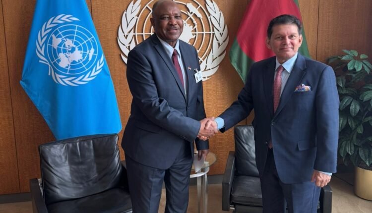 وزير الخارجية السوداني يلتقي رئيس الجمعية العامة للأمم المتحدة لبحث السلام وإعادة الإعمار