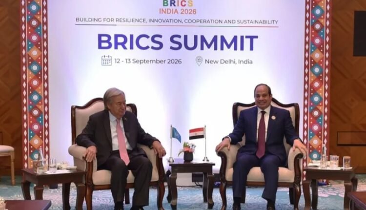 السيسي لجوتيريش: وحدة السودان وسيادته خط أحمر لن تسمح مصر بتجاوزه