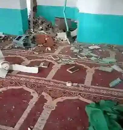 تدمير وإتلاف محتويات مسجد الفردوس بقرية أبو قرون في النيل الأبيض